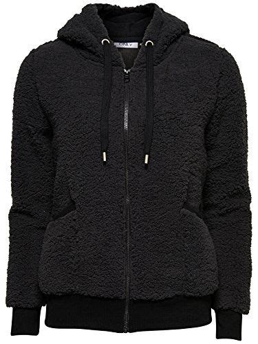 adidas jacken & mäntel schön teddy fleece fleecejacke schwarz yr16926|Adidas jacke damen.